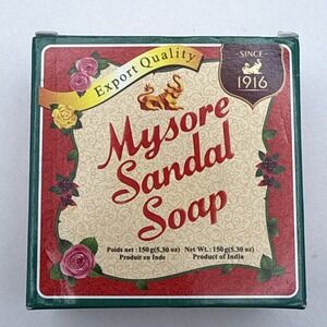 Mysore Sandal Soap with Pure Sandalwood Oil 150g 5.3 Oz
